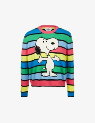 CHINTI AND PARKER Chinti Parker x Peanuts Snoopy wool and cashmere blend jumper