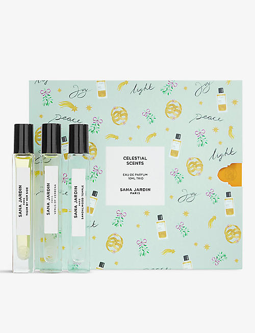 SANA JARDIN: Celestial Scents eau de parfum rollerball set 3 x 10ml
