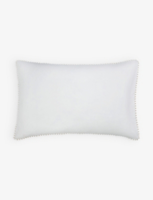 THE WHITE COMPANY：Avignon 绒球镶边标准棉质枕套