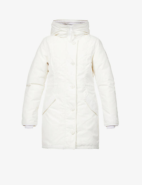 CANADA GOOSE: Rossclair hooded shell-down coat