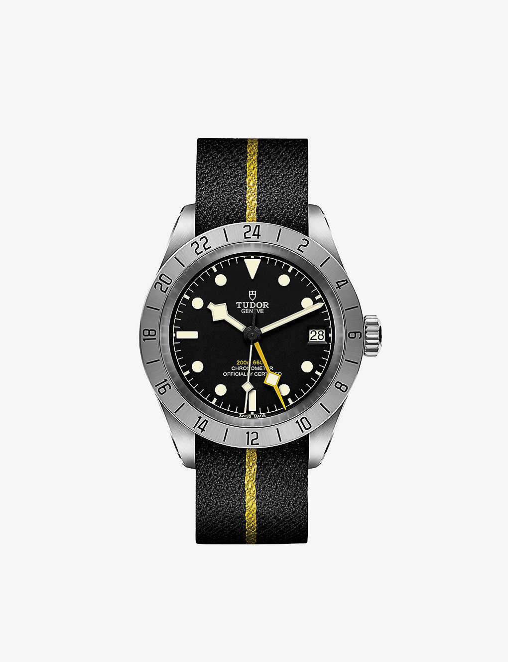 Tudor Mens Black M79470-0002 Black Bay Pro Stainless-steel And Fabric Automatic Watch