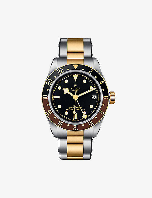 TUDOR: M79833MN-0001 Black Bay GMT S&G steel and 18ct yellow-gold automatic watch