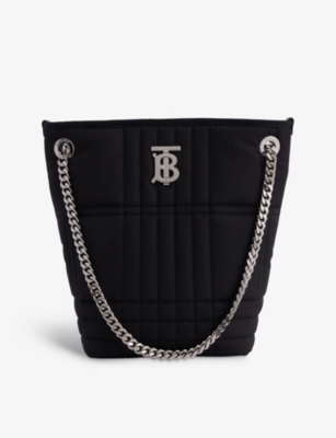 BURBERRY Lola small leather bucket bag