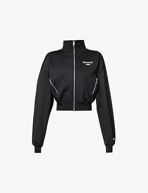 REEBOK X VICTORIA BECKHAM: Reebok x Victoria Beckham zip-through recycled-polyester track jacket