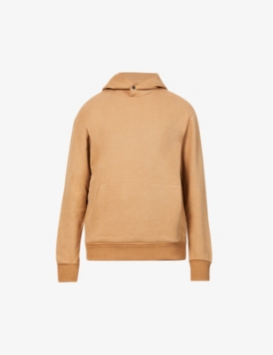Long-sleeved relaxed-fit stretch-cotton jersey hoody