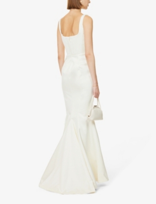 HOUSE OF CB: Estelle corseted satin wedding dress