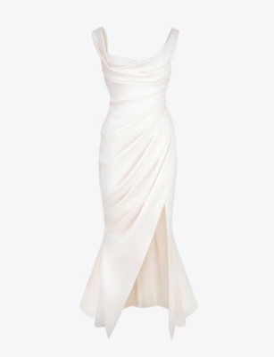 HOUSE OF CB: Delphine sleeveless satin maxi dress