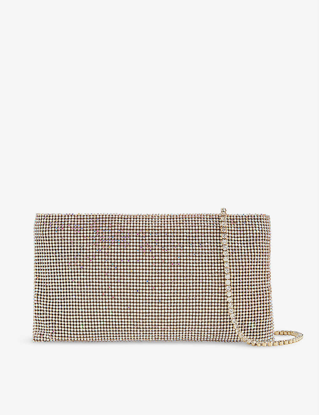 Benedetta Bruzziches Your Best Friend Rhinestone-embellished Mesh Shoulder Bag In As You Like It