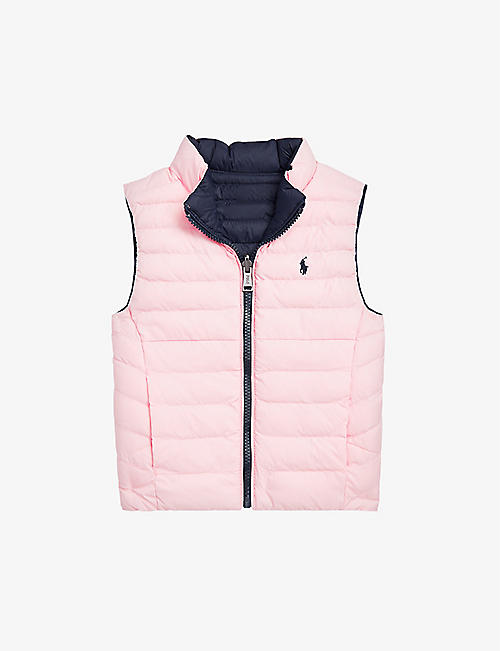RALPH LAUREN: P-Layer 2 reversible quilted shell gilet 4-7 years