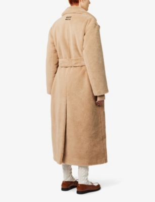 MIU MIU Notched-lapel relaxed-fit alpaca and cotton-blend coat