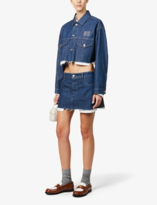 MIU MIU Cropped denim jacket