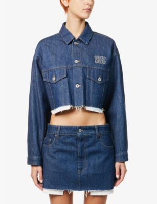 MIU MIU Cropped denim jacket