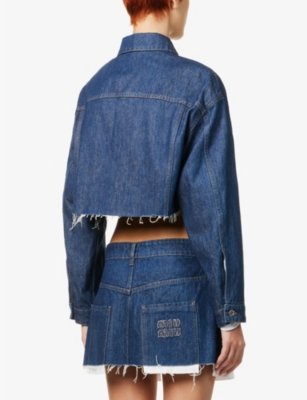 MIU MIU Cropped denim jacket