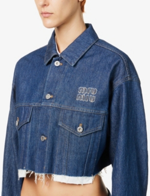 MIU MIU Cropped denim jacket