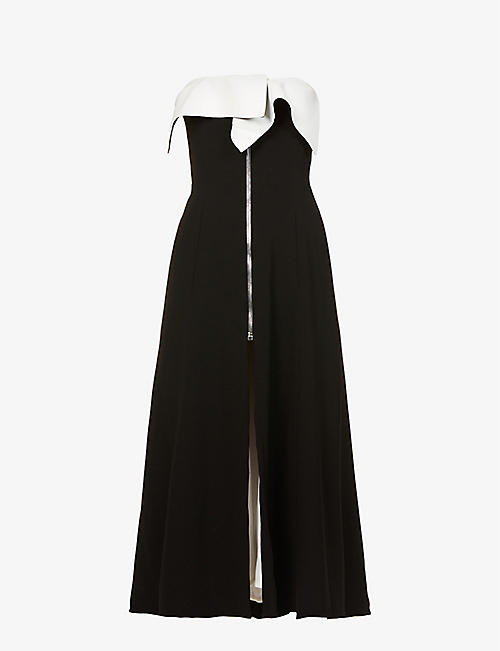 PROENZA SCHOULER: Sleeveless split-front woven midi dress