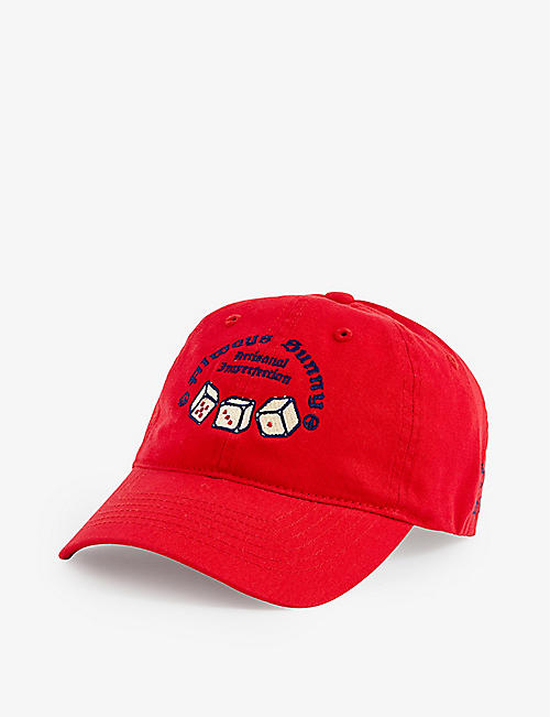 ROKH: Dice slogan-embroidered adjustable cotton cap