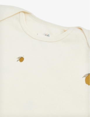 KONGES SLOJD: Lemon-print organic-cotton jersey romper 9-18 months