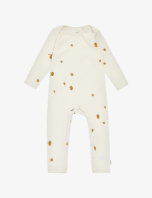 KONGES SLOJD: Lemon-print organic-cotton jersey romper 9-18 months