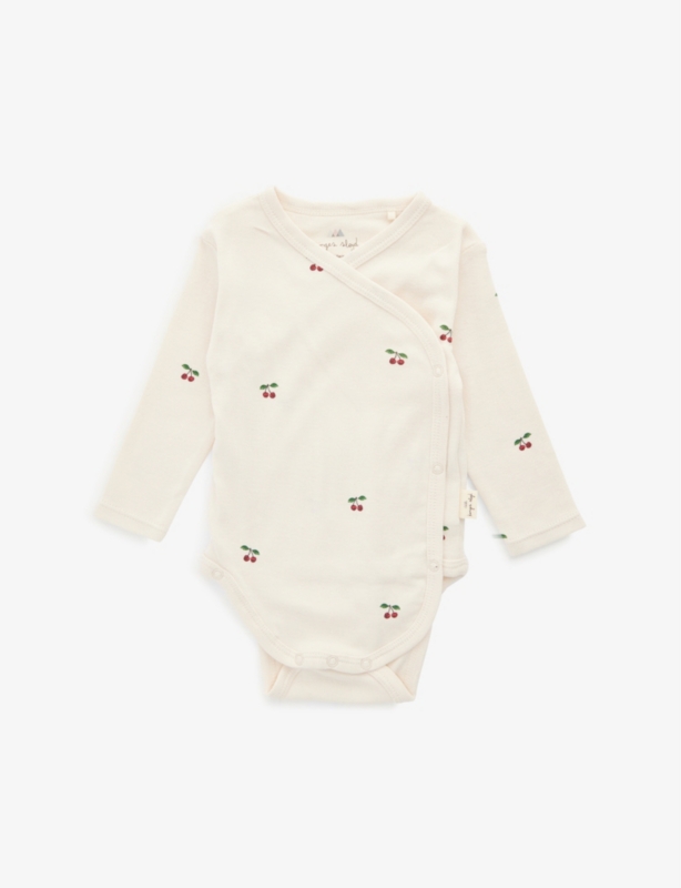 Cherry-print cotton bodysuit 0-6 months