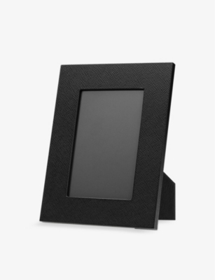 SMYTHSON: "Panama small leather photo frame 8.4"" x 6.5"""