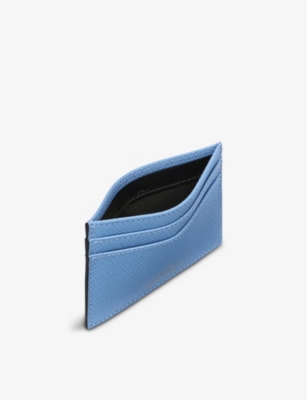 SMYTHSON: Panama croc-embossed leather cardholder
