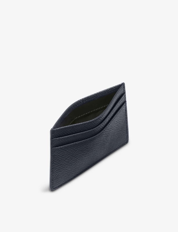 Panama croc-embossed leather cardholder