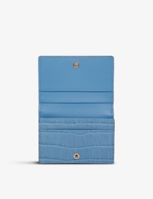 SMYTHSON: Mara snap-closure leather card case