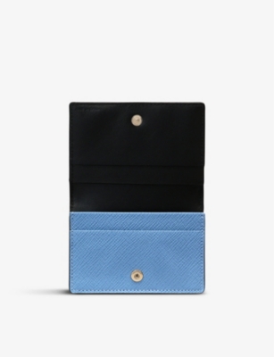 SMYTHSON: Panama snap-closure leather card case