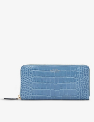 SMYTHSON: Mara branded large leather purse