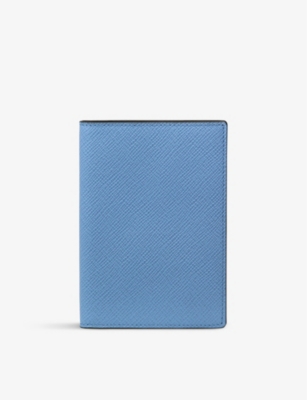 SMYTHSON: Panama cross-grain leather passport cover