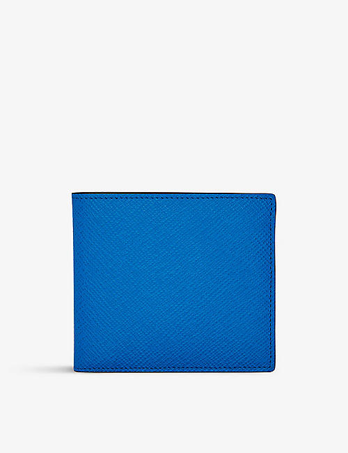 SMYTHSON: Panama bi-fold cross-grain leather wallet