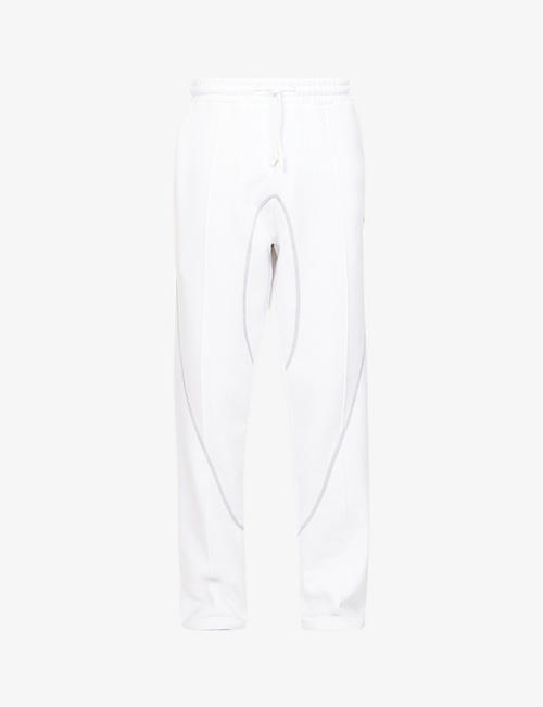SAUL NASH: Contrast-stitching relaxed-fit cotton-jersey jogging bottoms