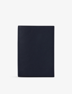 SMYTHSON: Ludlow Evergreen refillable grained leather notebook 19.5cm x 14.5cm