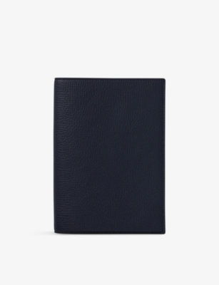 Leather Evergreen Refillable Notebook In Blue