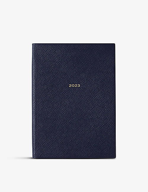 SMYTHSON: Soho Panama 2023 leather diary 14cm x 19cm