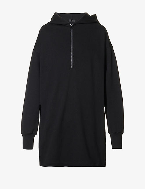 YS: Zipped-hem oversized woven hoody