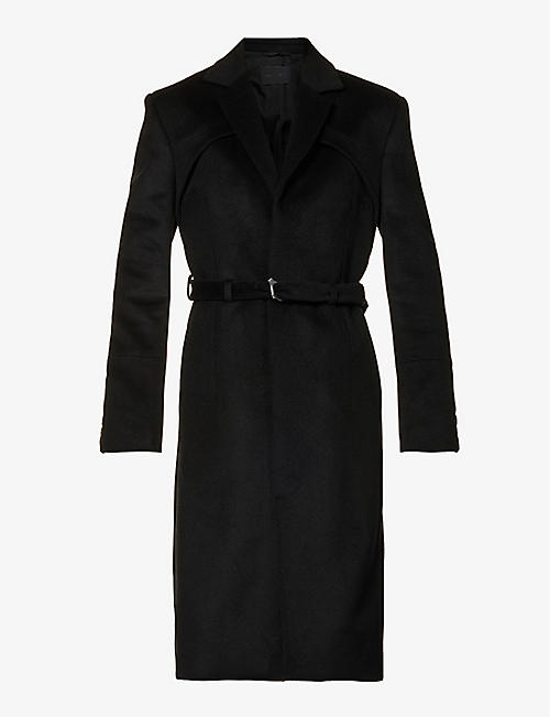 HELIOT EMIL: Tailored waist-belted wool coat