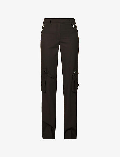 HELIOT EMIL: Concord straight-leg mid-rise stretch-woven trousers