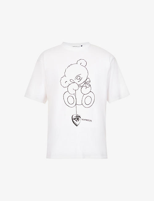 UNDERCOVER：泰迪熊图案休闲版型平纹针织棉 T 恤