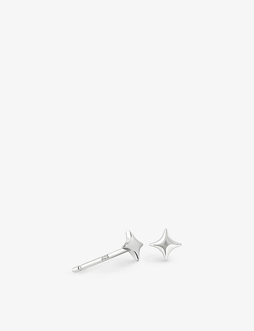 ASTRID & MIYU: Cosmic Star 18ct yellow gold-plated recycled sterling silver stud earrings