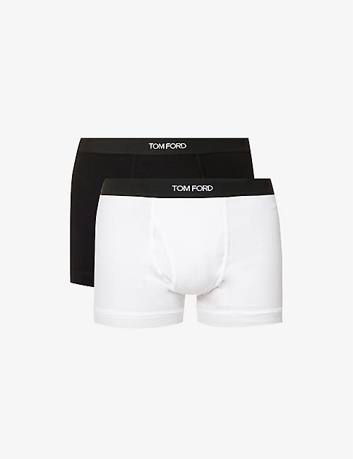 TOM FORD: Classic stretch-cotton boxers pack of two