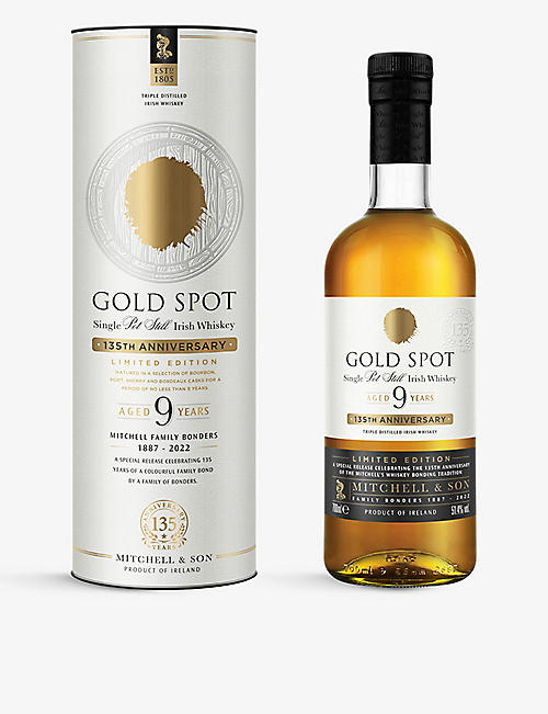 IRISH WHISKY: Gold Spot 9-year-old Irish whisky 700ml