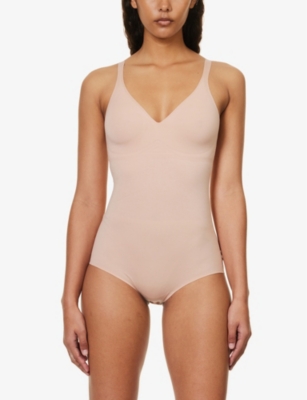 Wolford Womens Rose 3w Forming Stretch-cotton Body In Nude (lingerie)