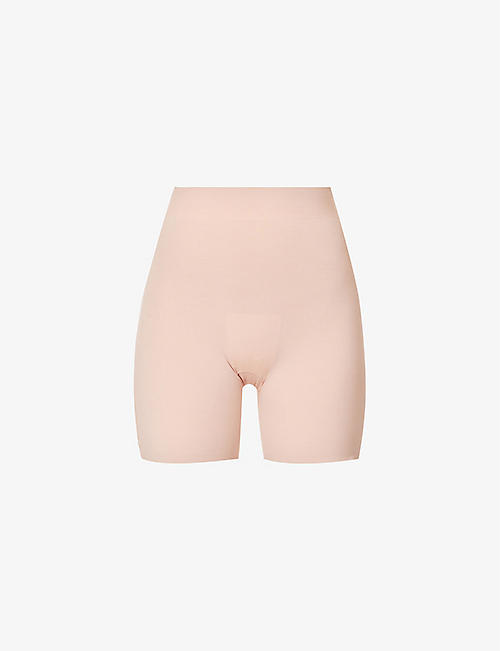 WOLFORD: Contour control stretch-cotton shorts