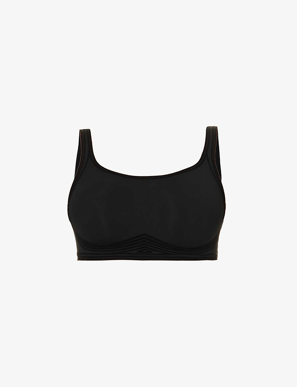Wolford Womens Black Contour Skin Scoop-neck Stretch-woven Bra