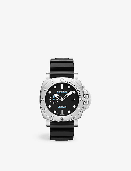 PANERAI: PAM01229 Submersible stainless-steel and rubber automatic watch