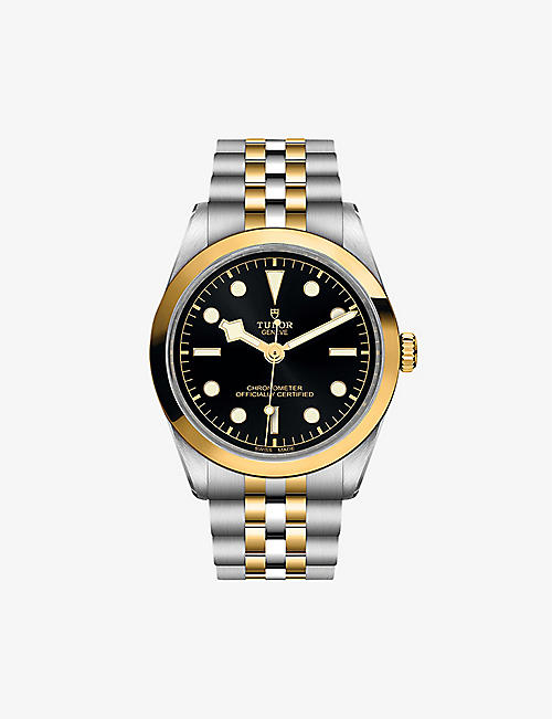TUDOR: M79643-0001 Black Bay 36 S&G stainless-steel and 18ct yellow-gold self-winding mechanical watch