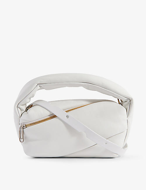 OFF-WHITE C/O VIRGIL ABLOH: Ballet Flat Pouch leather shoulder bag