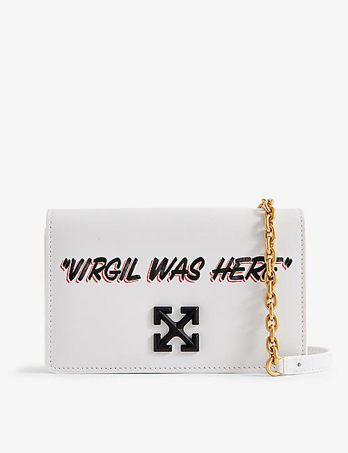 OFF-WHITE C/O VIRGIL ABLOH: Quote Jitney 0.5 leather cross-body bag