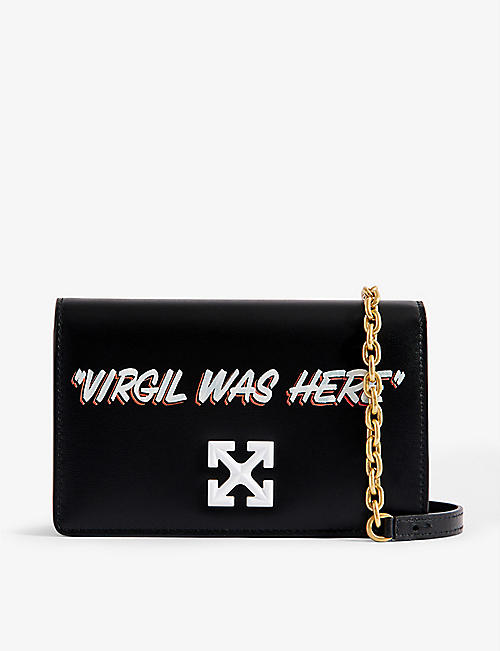 OFF-WHITE C/O VIRGIL ABLOH: Quote Jitney 0.5 leather cross-body bag